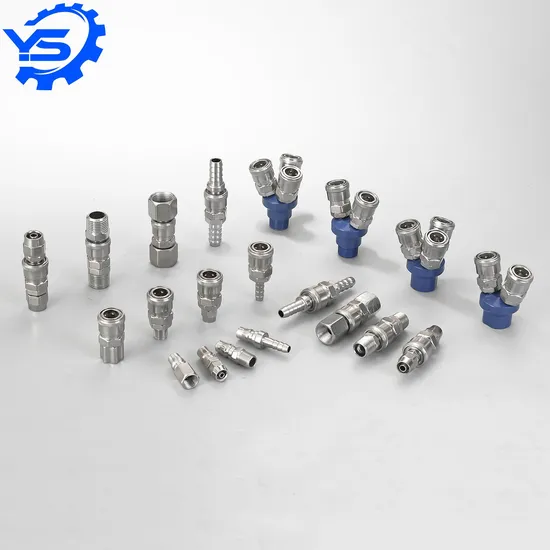 C-Type Iron Brass Pneumatic Couplers Quick Release Coupling Pipe Connect Hydraulic Air Fitting Quick Connect Air Hose Fittings
